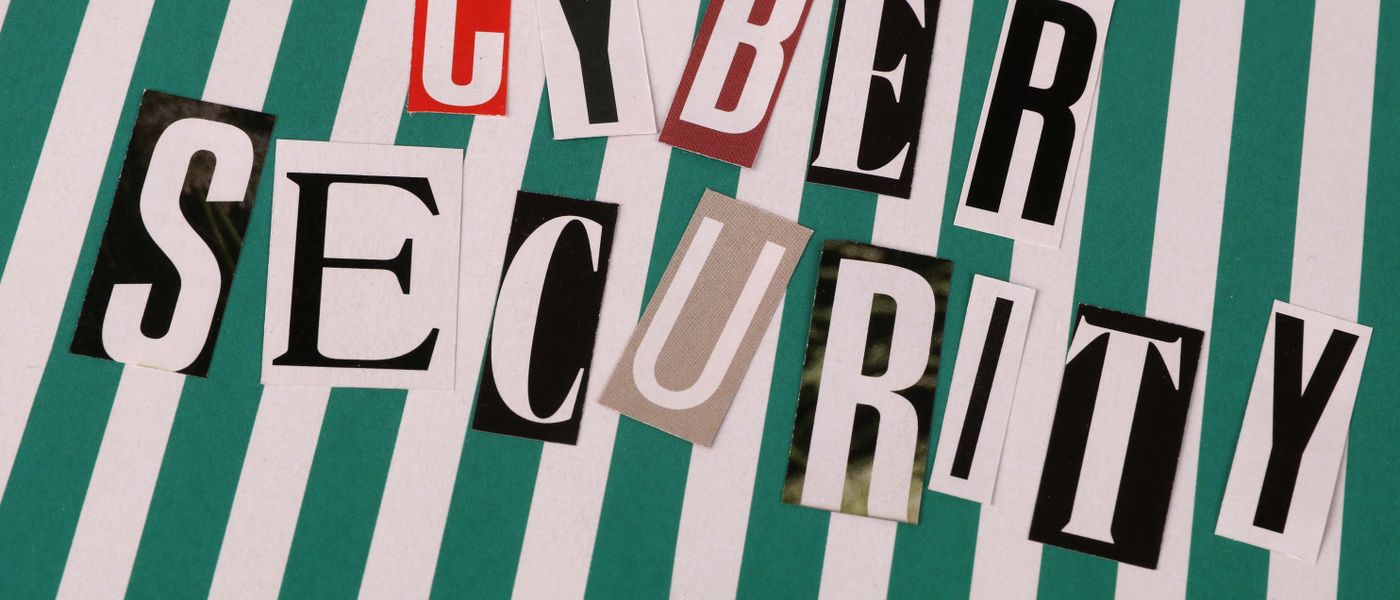 Woman looking at a complex digital network with question marks, representing cybersecurity myths for an SMB