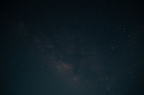 Free A breathtaking view of the night sky filled with stars and the Milky Way galaxy. Stock Photo