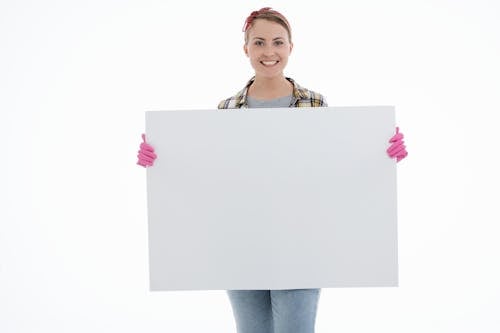 A Person Holding a Poster