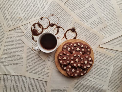 Free Photo Of Cookies On Wooden Plate Stock Photo