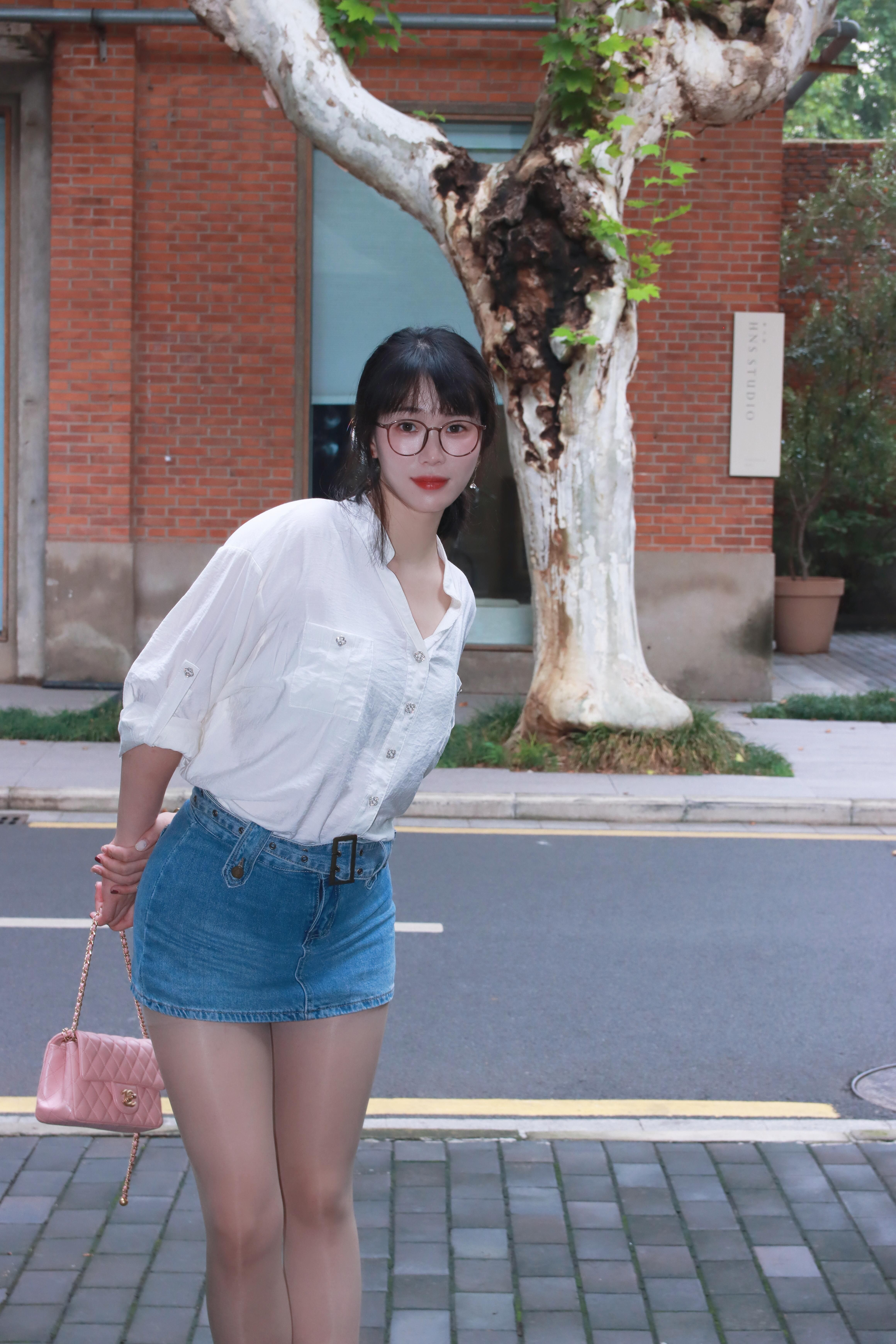 Saia Jeans Longa