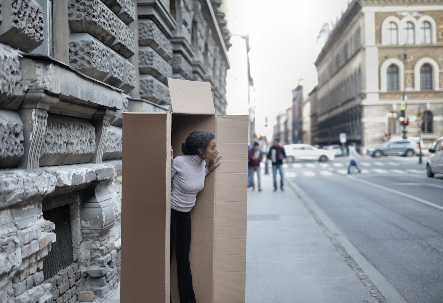 Highbury — movers carrying boxes for a flat move