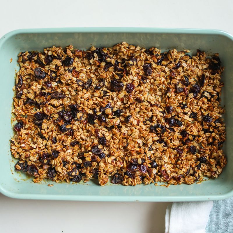 Nectarine Honey Baked Oatmeal Squares