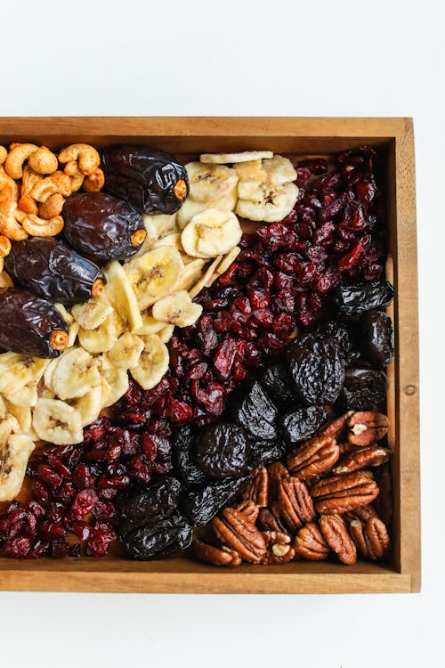 Free Photo Of Assorted Fruits On Wooden Tray Stock Photo