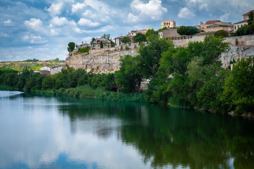 Free stock photo of medieval town, reflective water, river Stock Photo