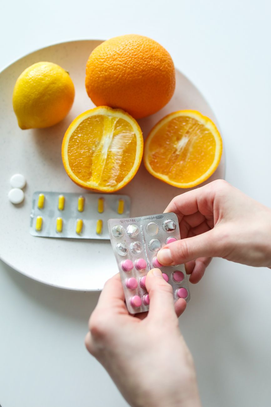 Naranjas frescas ricas en vitamina C