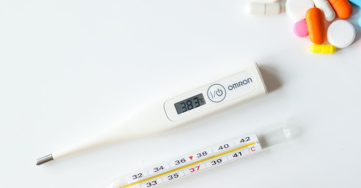 Thermometers on White Surface
