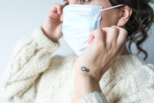 Free Woman Wearing Face Mask Stock Photo