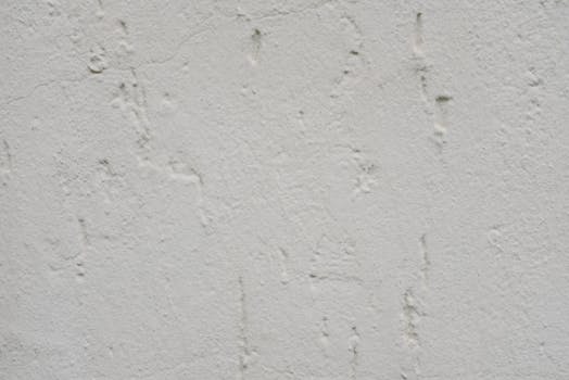 Closeup background of white plaster wall surface with uneven texture