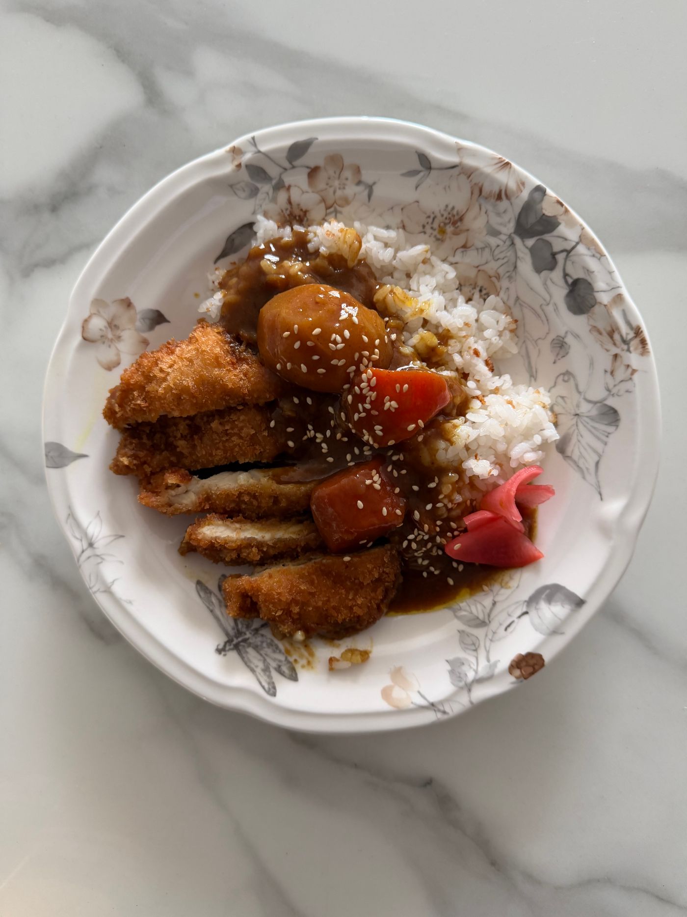 Photograph of Pork katsu with curry sauce