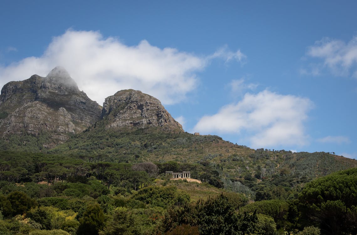 Green and Brown Mountain Under Blue Sky