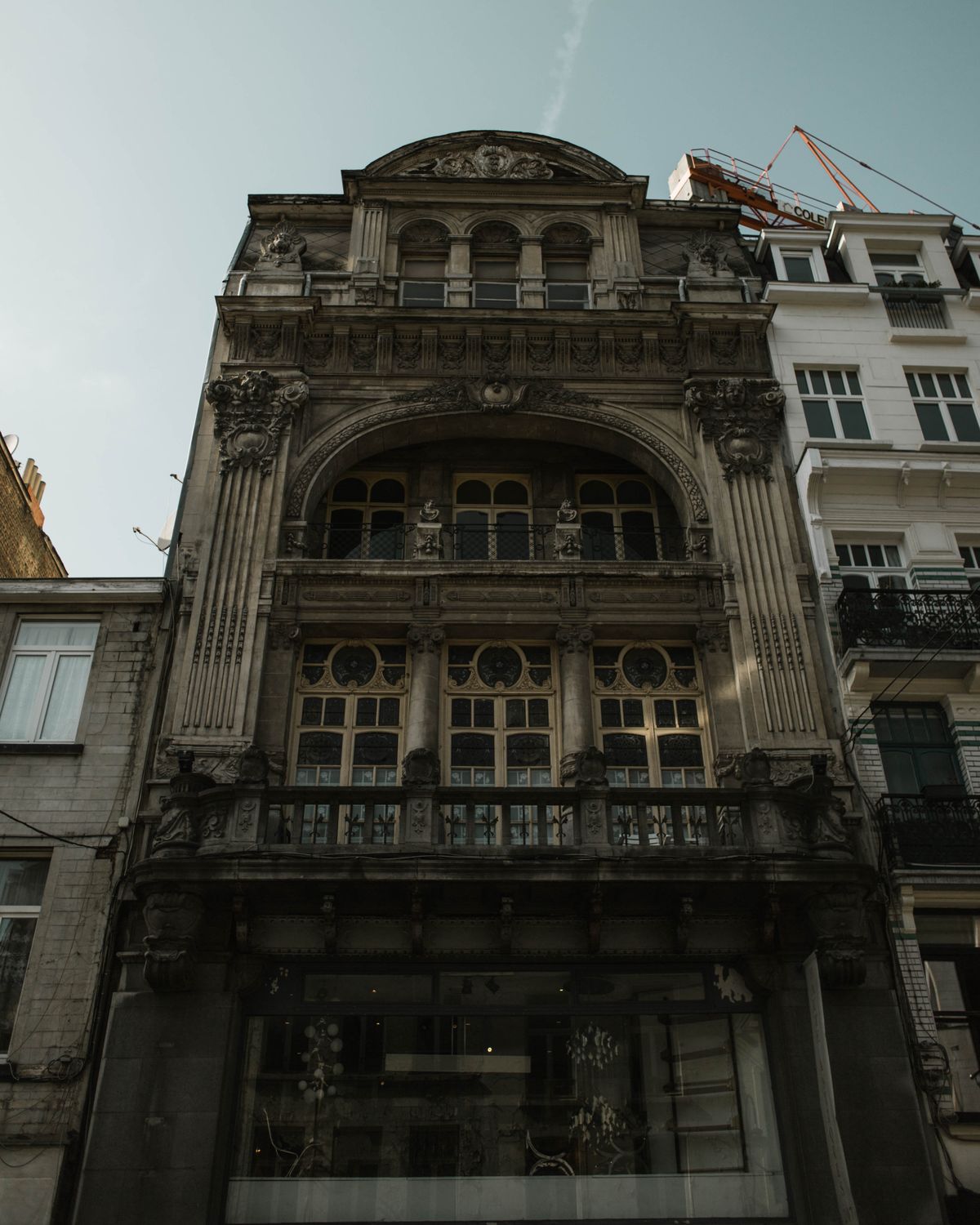 Brussels herenhuis facade