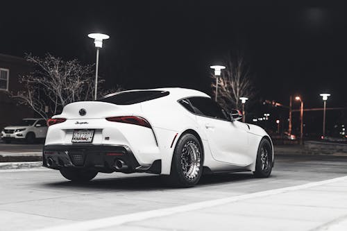 Photo of Parked White Toyota Supra