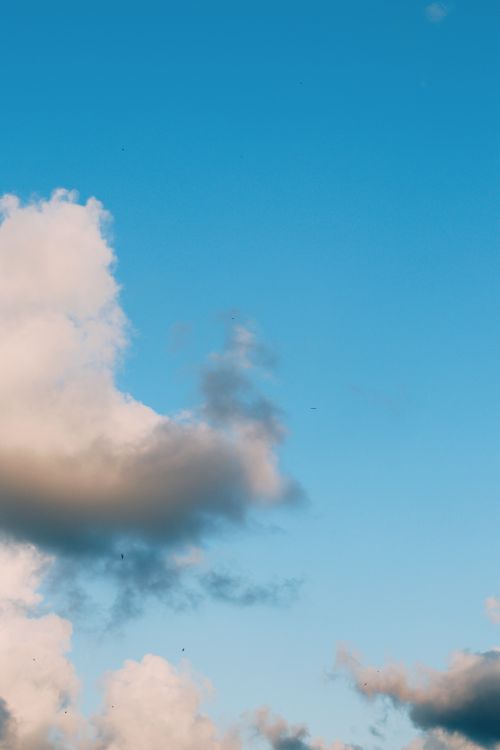 Free Peaceful view of white clouds against a blue sky in Merzifon, Amasya, Türkiye during daytime. Stock Photo