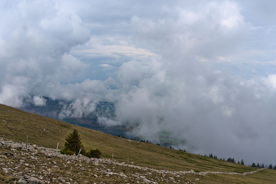 Scenic view of Armenian mountains with a mobile signal tower in the distance