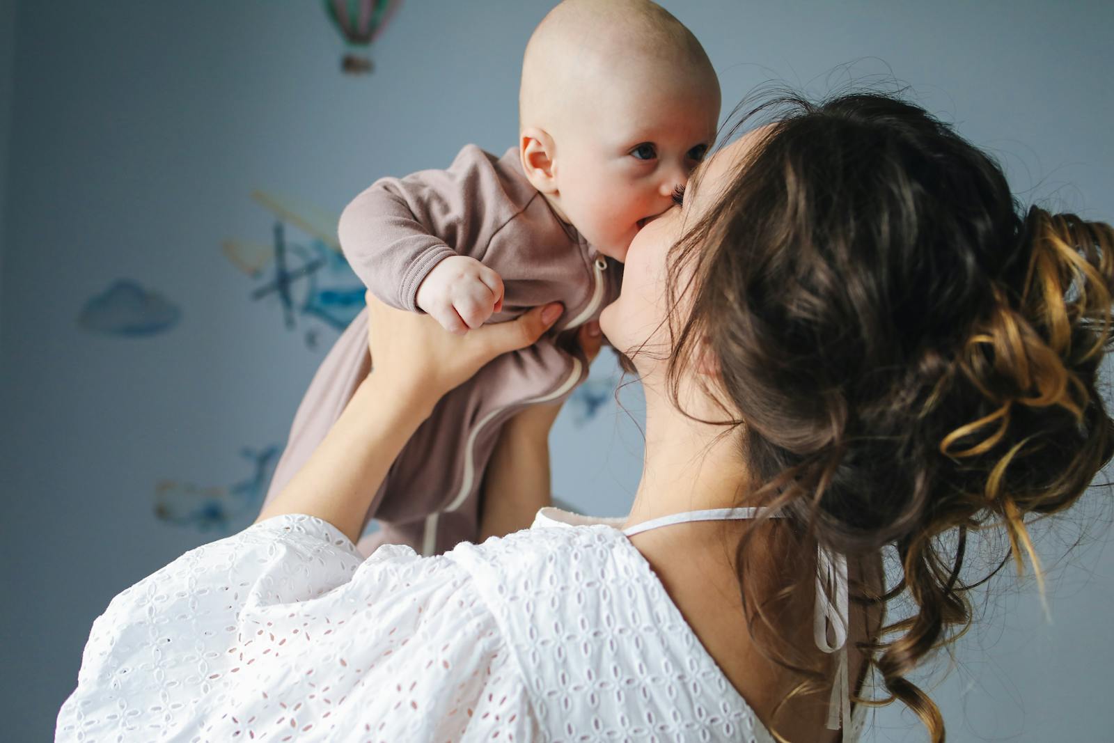 Parent with baby