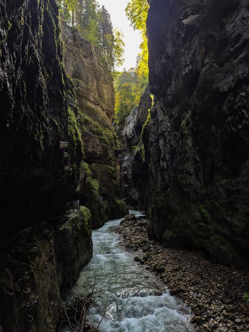 Free Explore the breathtaking gorge in Garmisch-Partenkirchen, Germany's natural beauty. Stock Photo