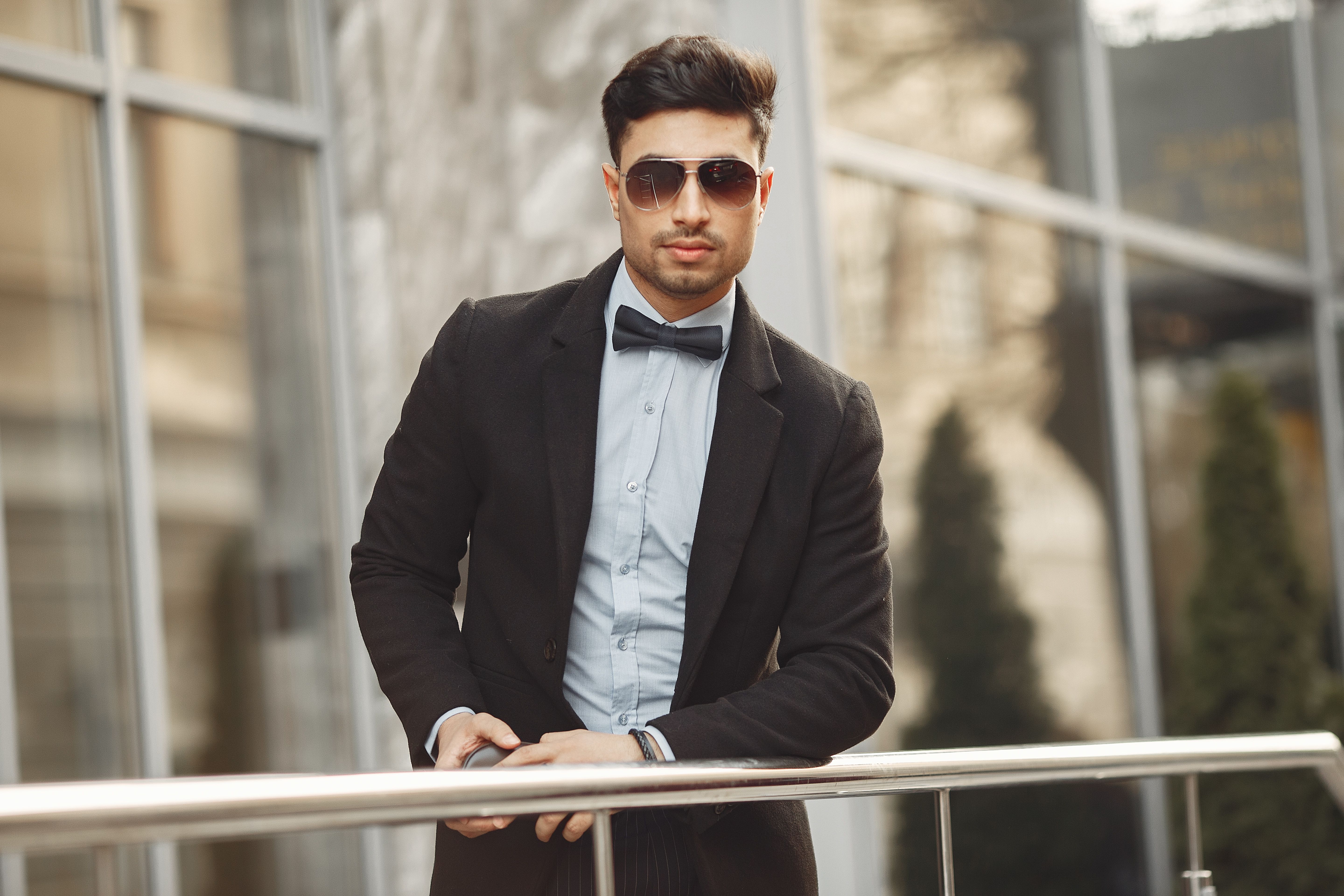Man In Black Suit Jacket Wearing Sunglasses · Free Stock Photo