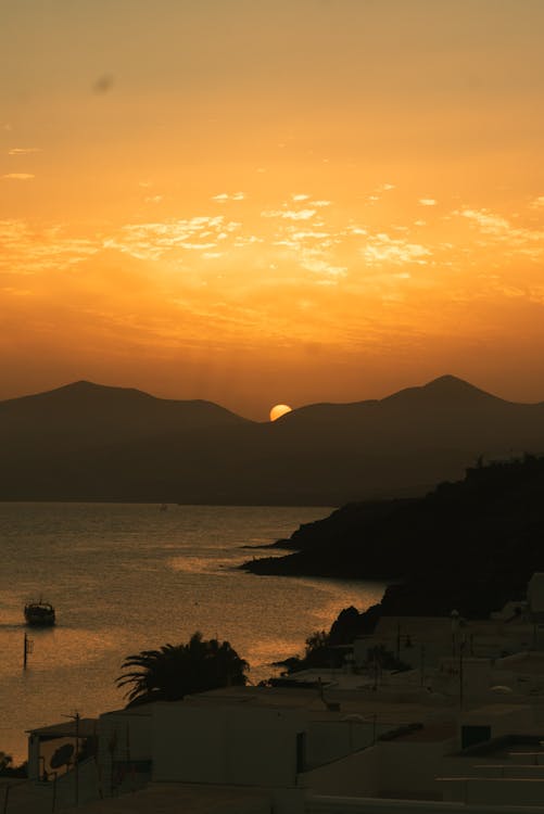 Sun Setting over the Mountains