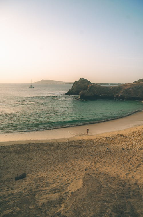 Person Walking On The Beach