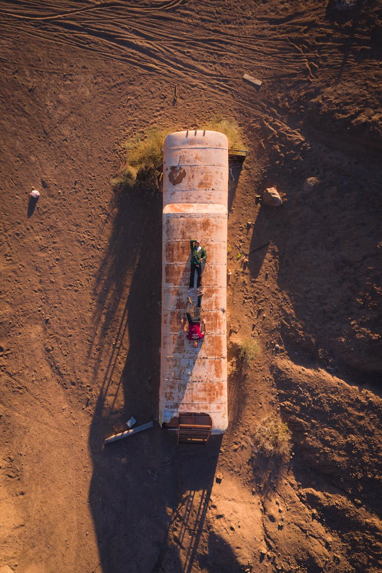 Abandoned Wagon In Desert Land