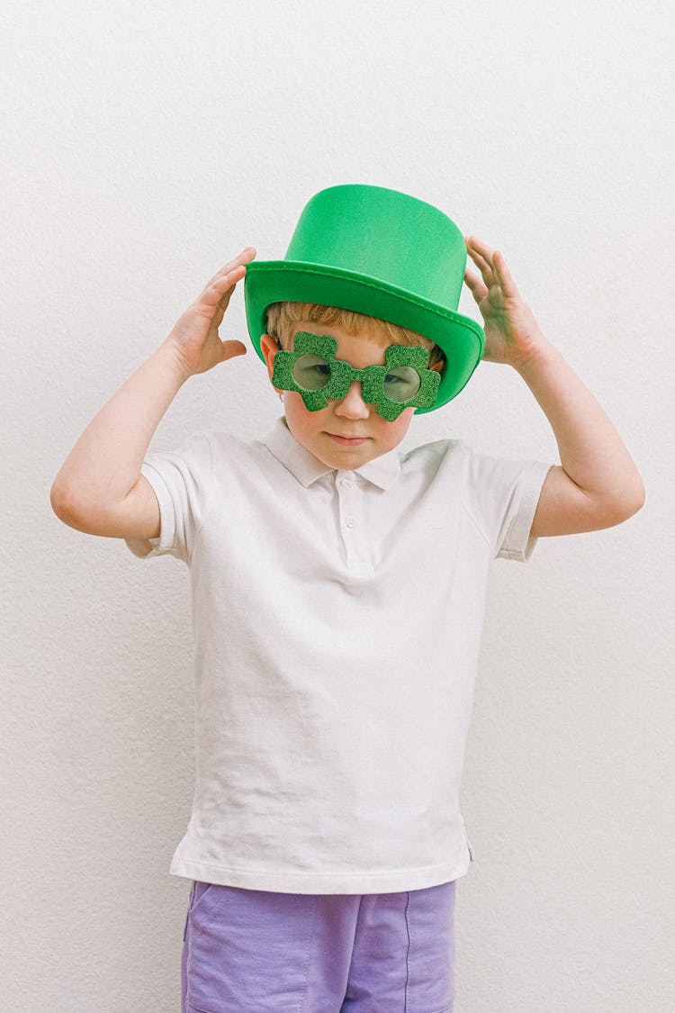 Boy In Saint Patricks Day Costume