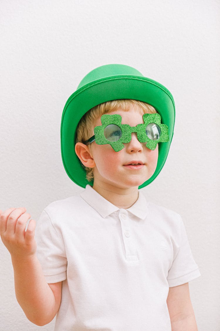 Boy In Saint Patricks Day Costume