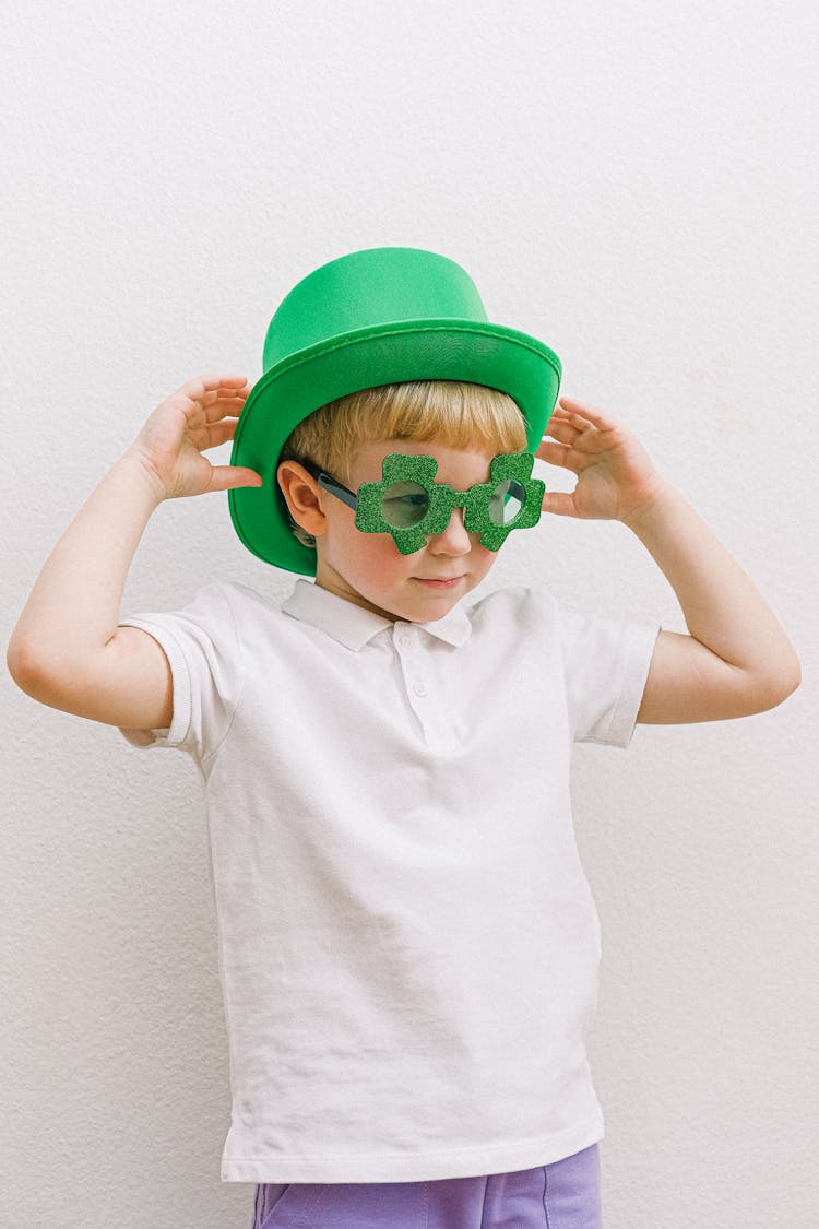 Boy In Saint Patricks Day Costume