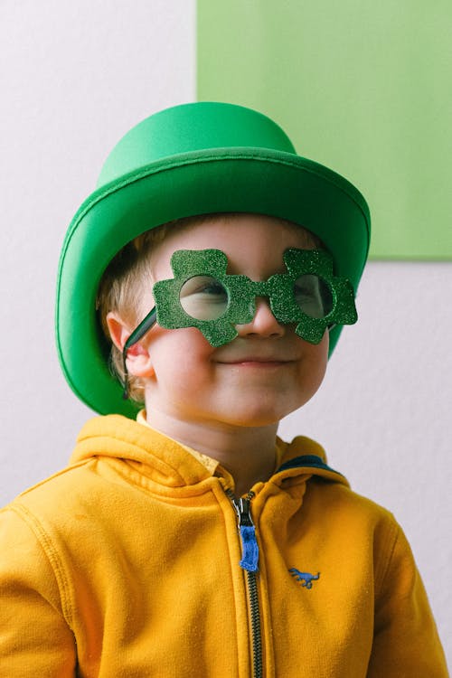 Boy in Saint Patricks Day Costume