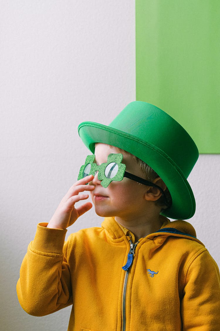 Boy In Saint Patricks Day Costume