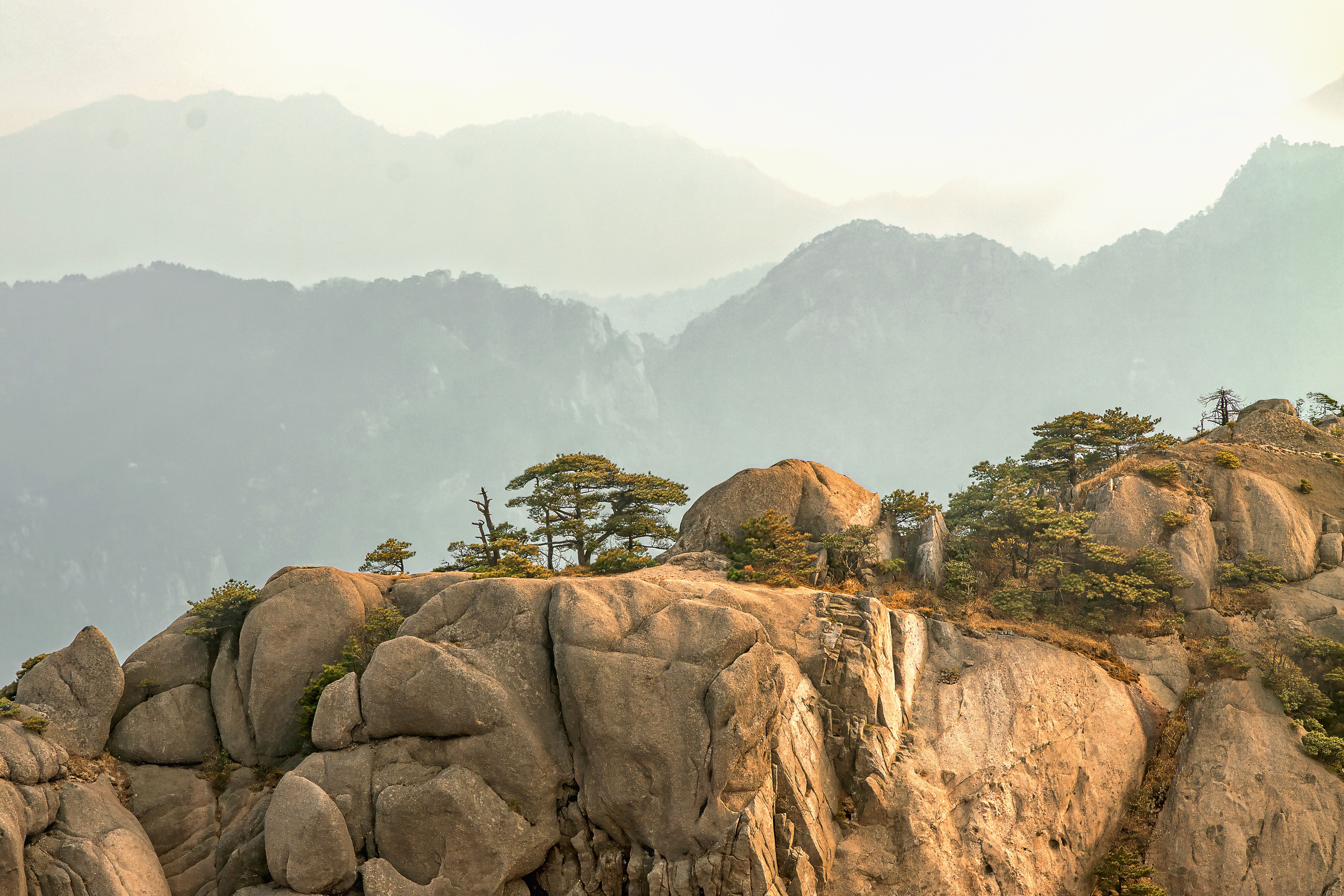 Wschód słońca Huangshan
