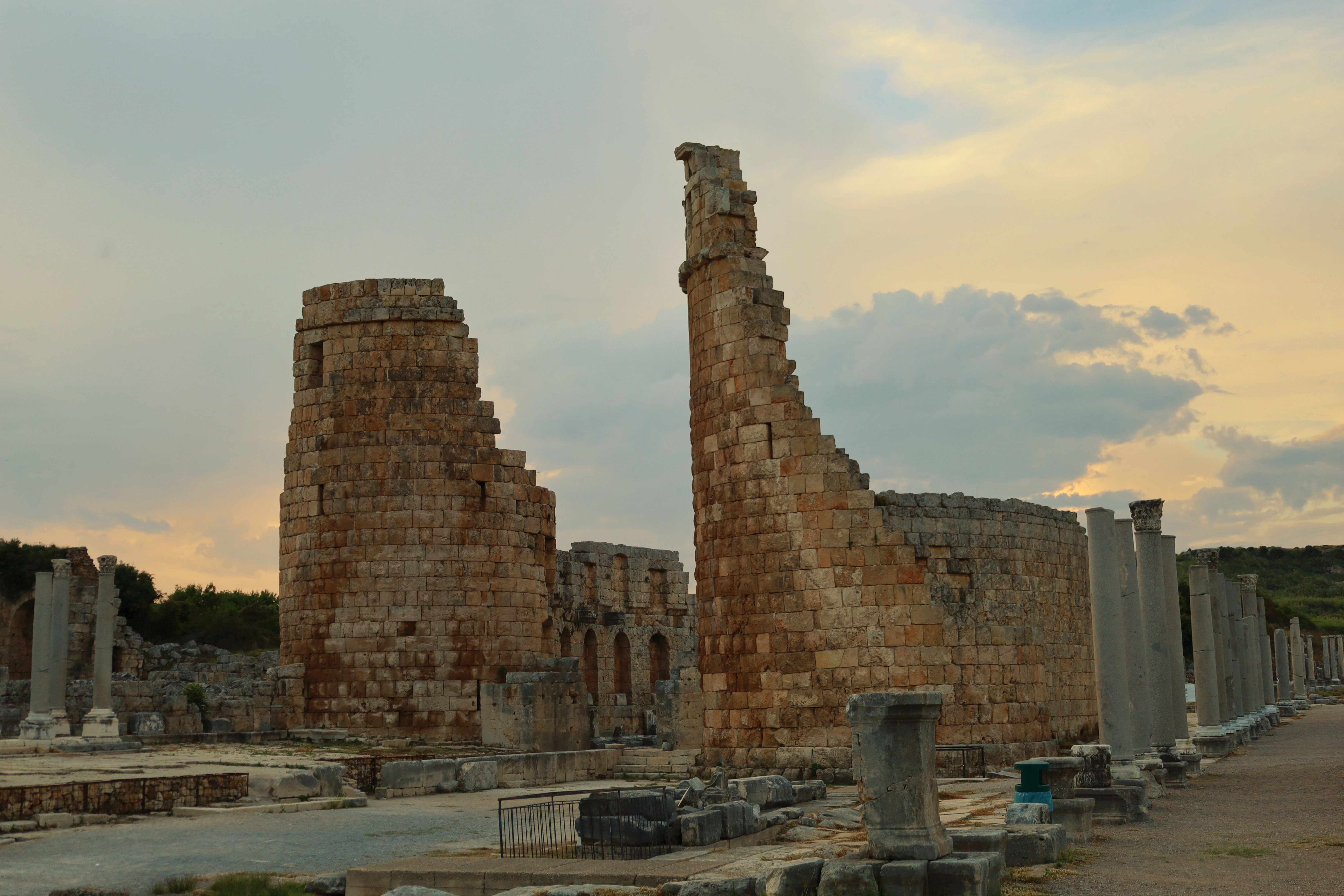 Colonnaded palaestra and Roman baths at Salamis on the east coast