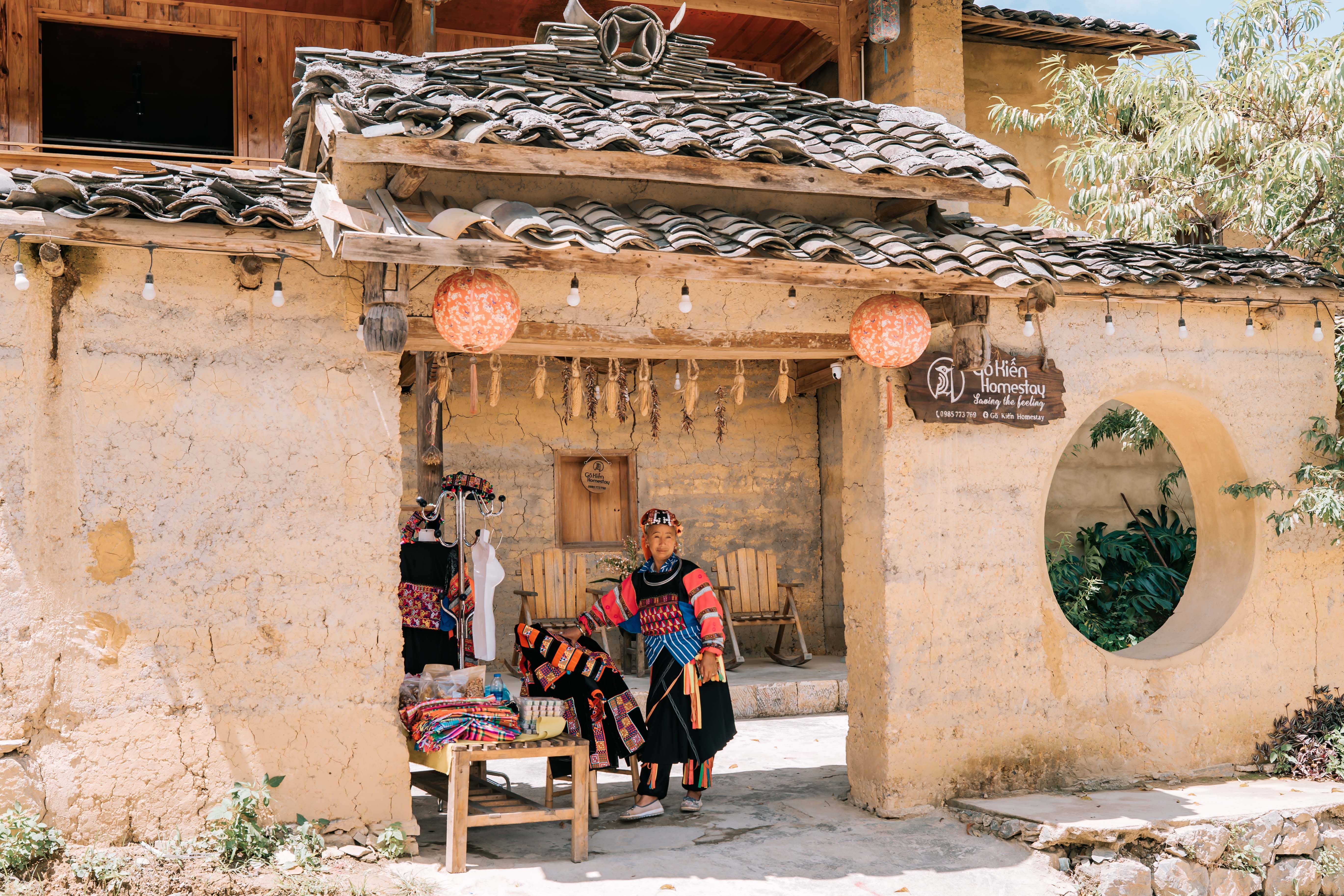 Explore a traditional homestay in Lũng Cú, showcasing ethnic culture and rustic architecture.