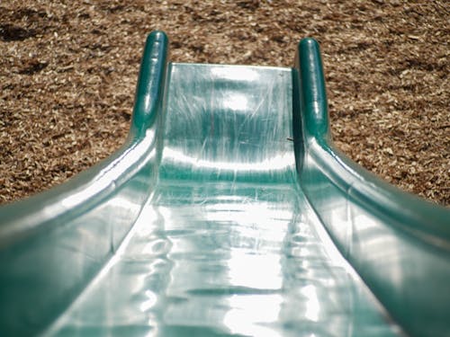 Free stock photo of green park slide, park slide, playground Stock Photo