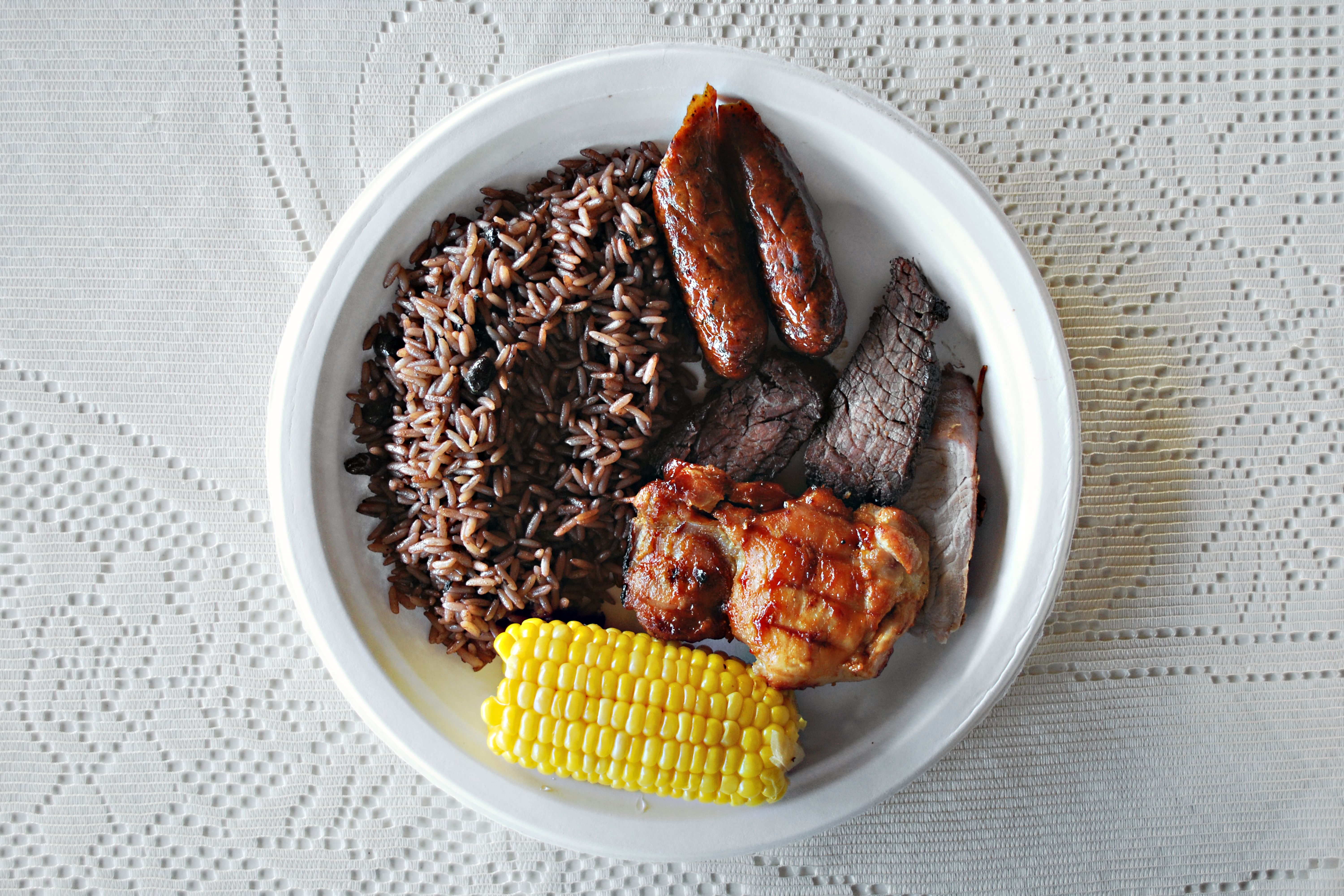 Smoky Nigerian Jollof Rice with Fried Plantains