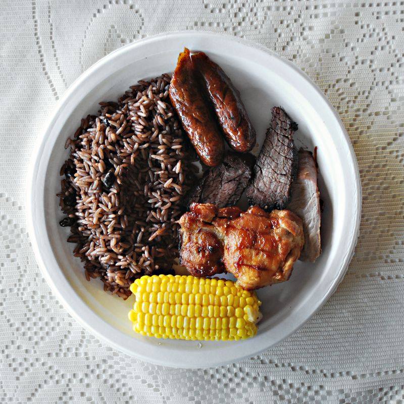 Roasted Choclo Corn and Chimichurri Rice