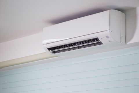 A split system indoor unit up close