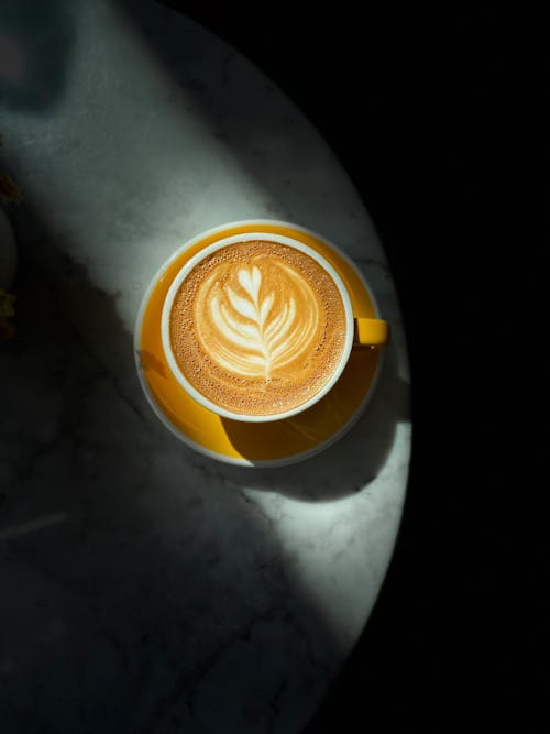 Základová fotografie zdarma na téma caffè latte, caffè latte art, drinky