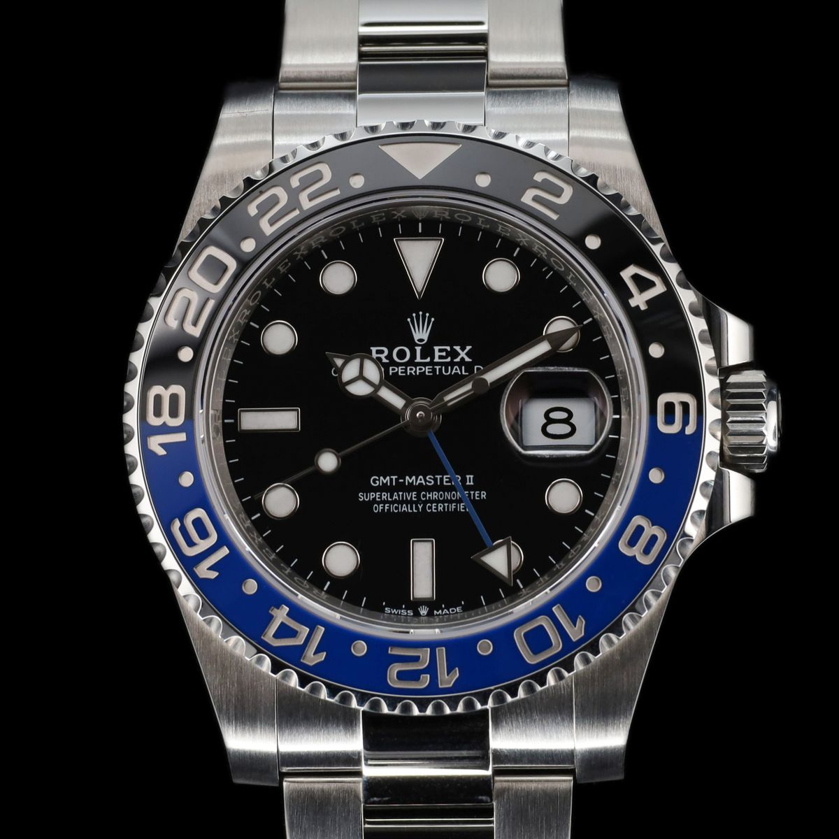 Bisel de cerámica Cerachrom bicolor de un Rolex GMT-Master II