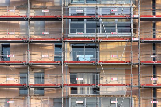 building site scaffold