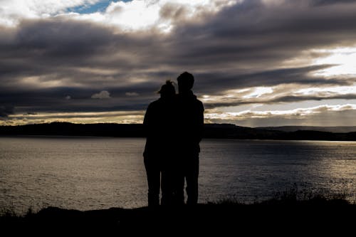 Silhouette Photography of Man and Woman