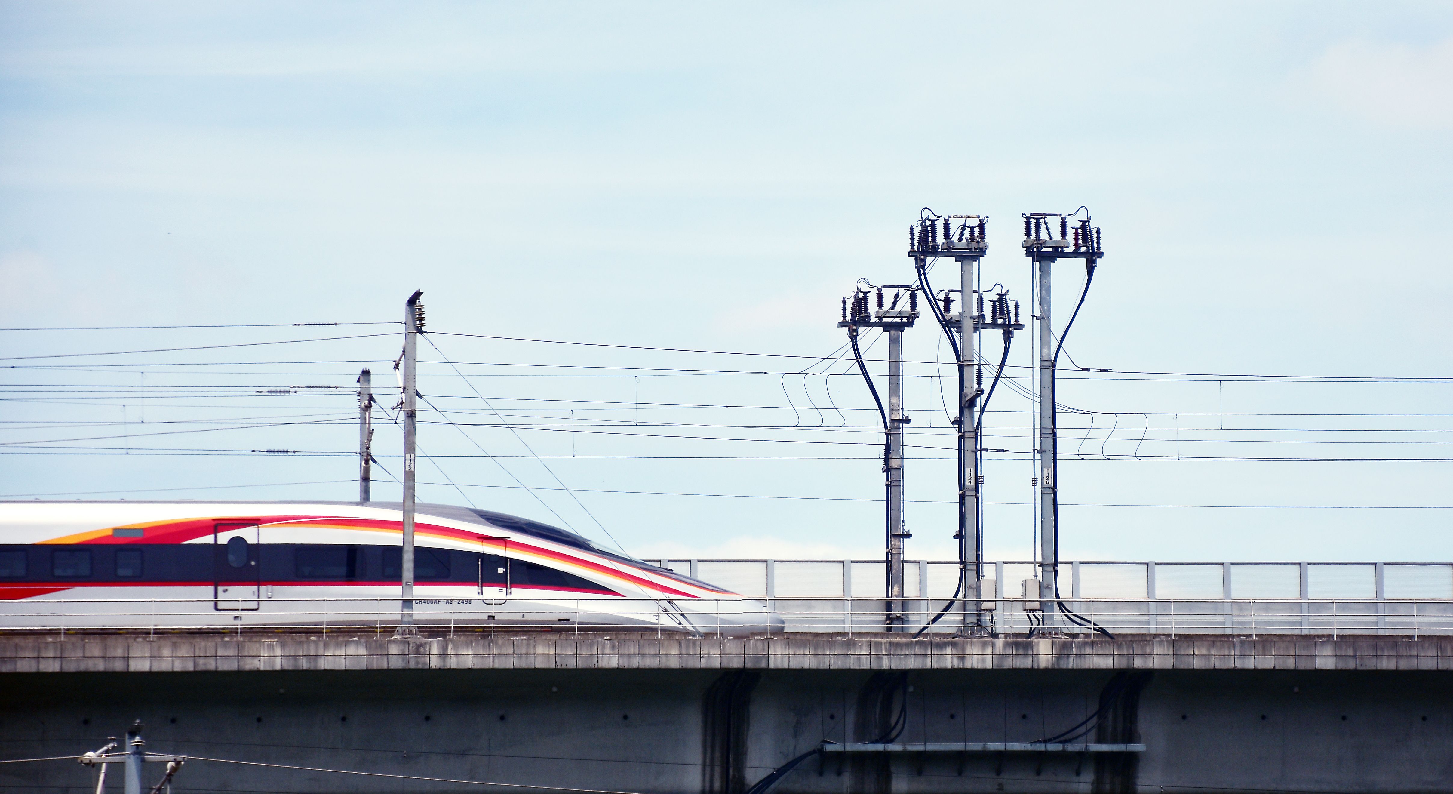 Modern Taiwan High Speed Rail train at Taipei Main Station