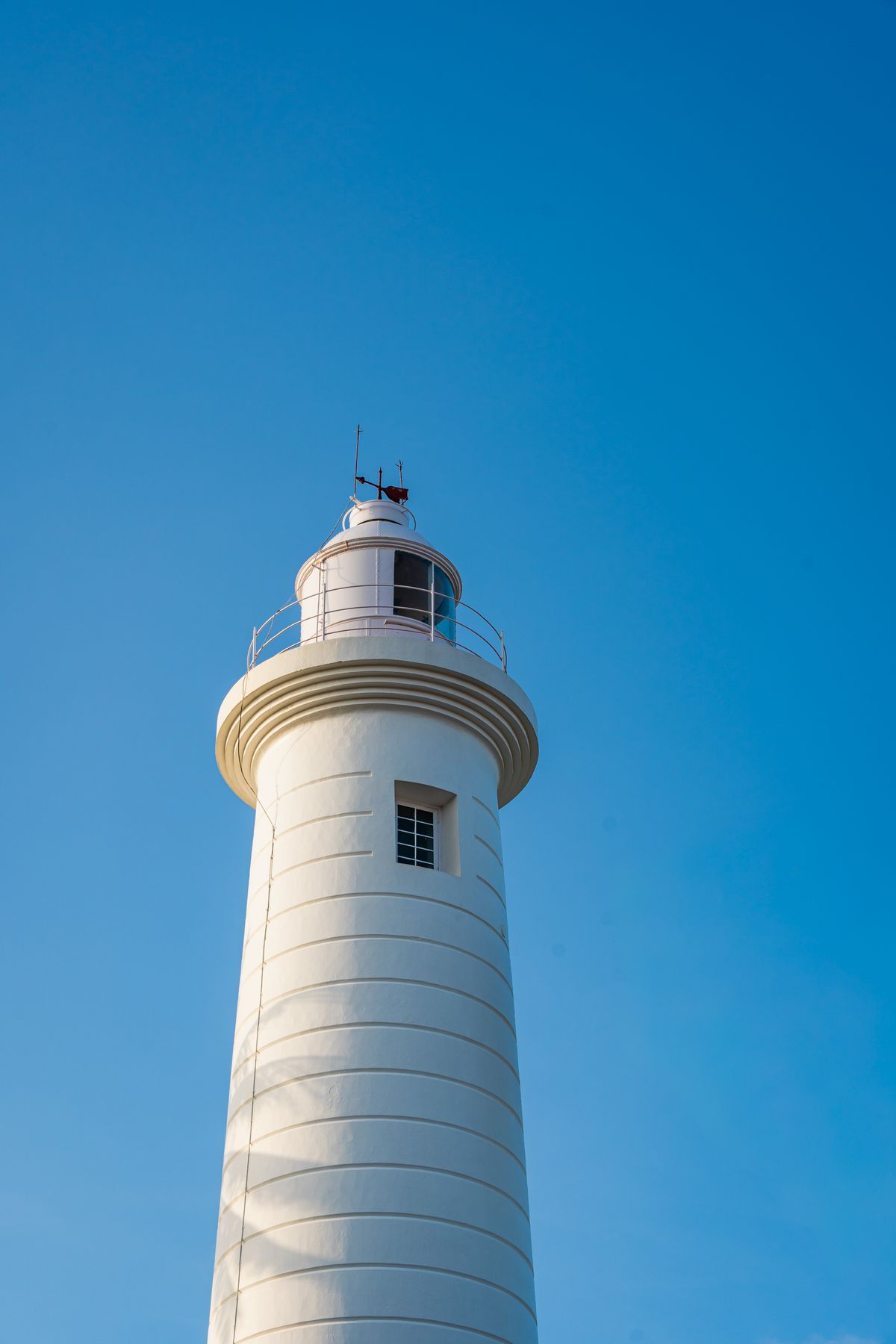 Galle lighthouse standing tall at night