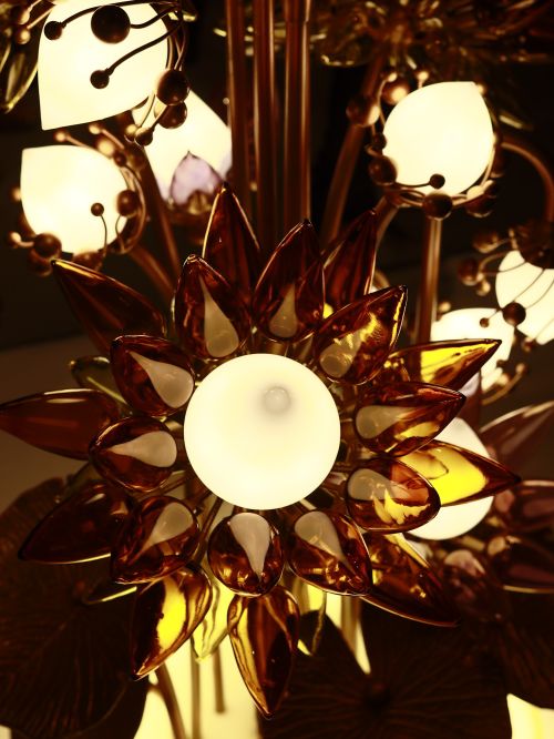 Free stock photo of decorative lamp, flower, lamp Stock Photo