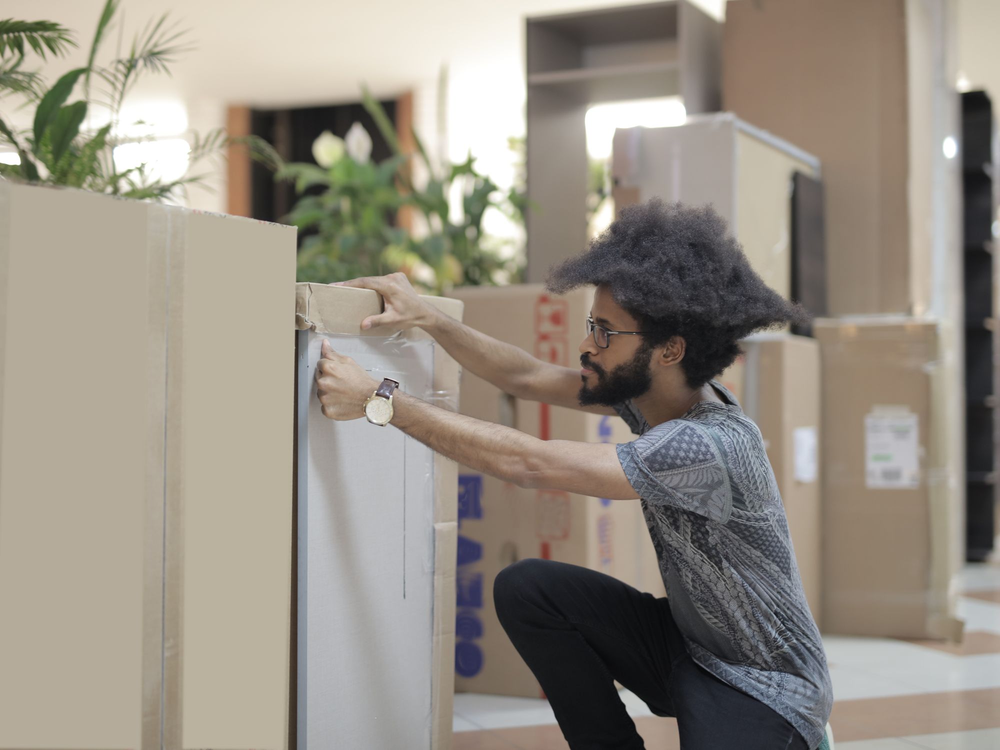 Furniture & Delivery in Downham, South East London — movers delivering furniture from a van
