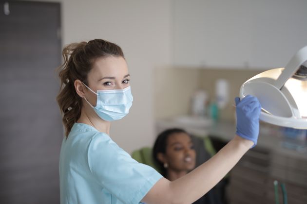 Dental assistant studying for DAANCE exam