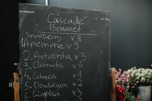 Free Black Chalk Board With Text Stock Photo