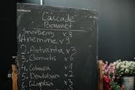 Black Chalk Board With Text