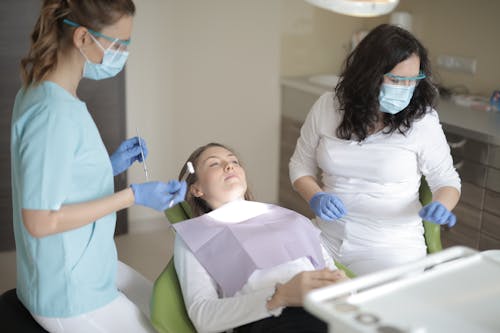 Patient having a Dental Check Up 