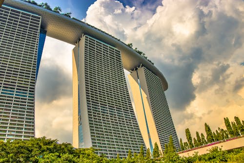 Low Angle Shot of a Building